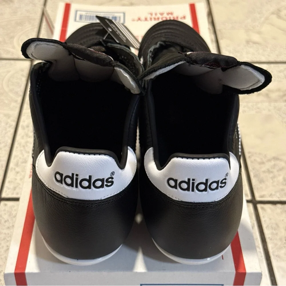 New Adidas Copa Mundial Leather Soccer Cleats Black White Men’s Sizes 015110 - Picture 12 of 14